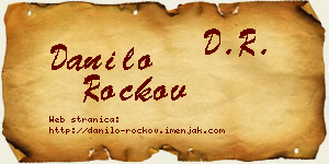 Danilo Rockov vizit kartica